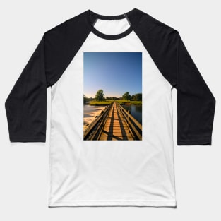 Bolton Abbey Bridge over the Flowing River Wharfe at Night 5613 A IMG Baseball T-Shirt